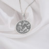Sterling silver zodiac pendant with the iconic Pisces symbol, designed for those who appreciate unique pieces. A refined, everyday accessory and thoughtful gift option with classic silver elegance